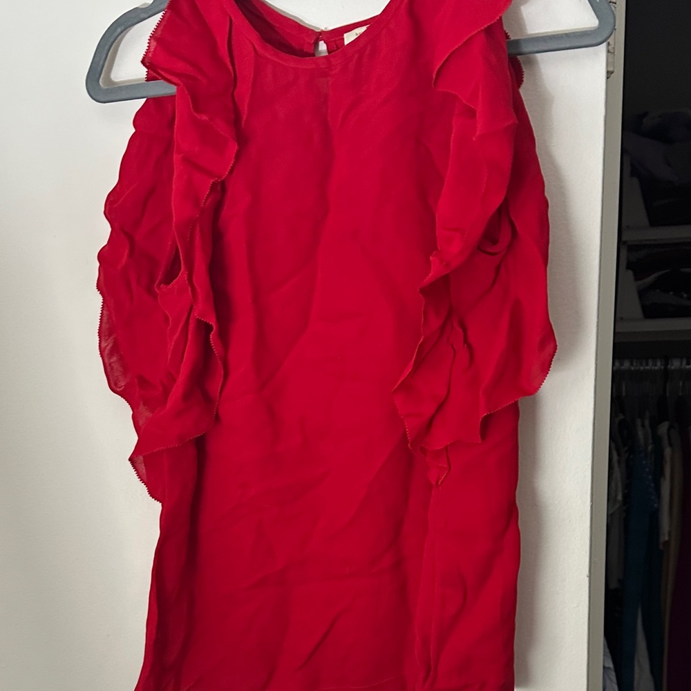 Kate Spade Bold sleeveless Red Top